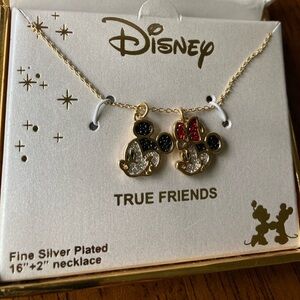 Mickey & Minnie Disney necklace 16”